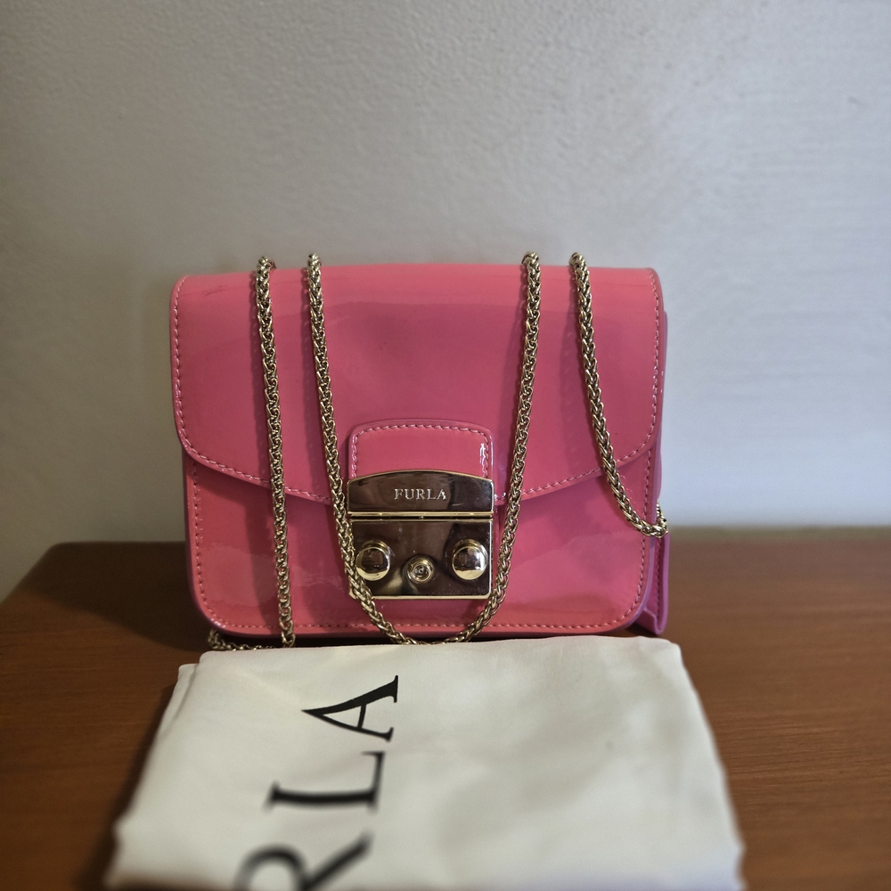 Furla Pink Chain Shoulder Bag